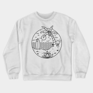 Surf and Beach Crewneck Sweatshirt